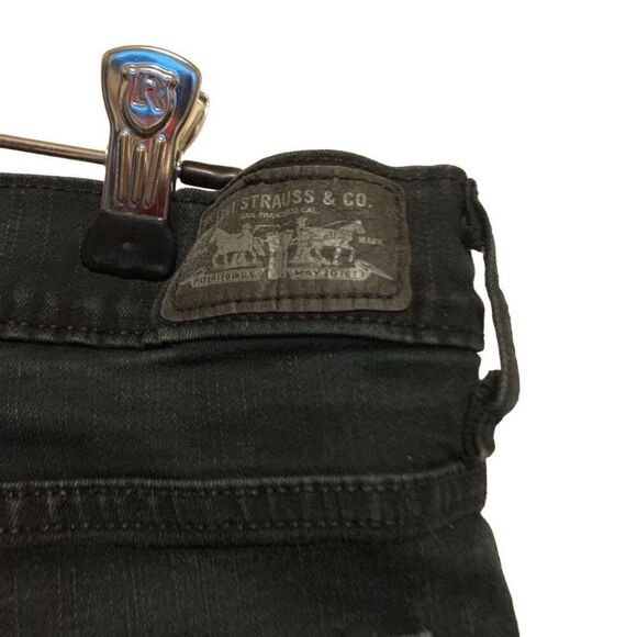 Levi’s Perfectly Slimming 512 Size 16 Black Bootcut Jeans-See Measurements - Picture 3 of 8